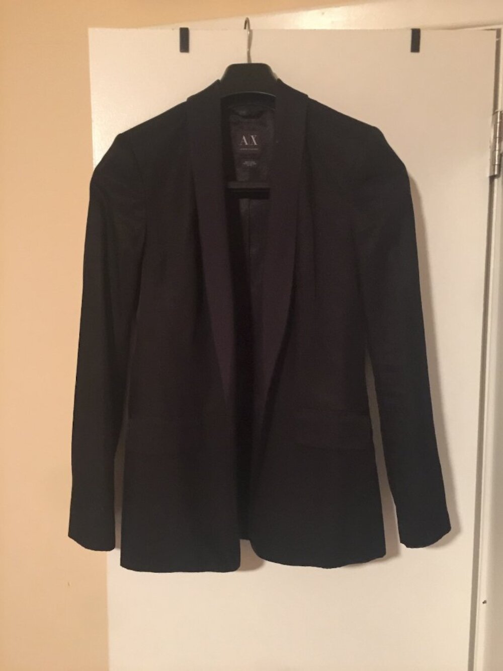Armani Exchange Black Shawl Collar Blazer XS